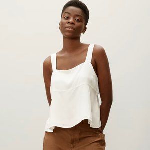 Everlane Clean Silk Picnic Top
